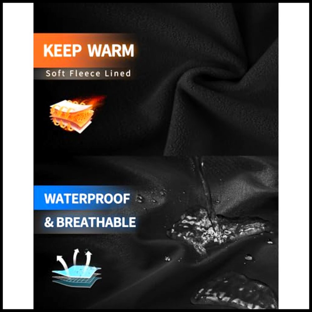 Fleece Lined Softshell Jacket Waterproof Windbrea… - image 3